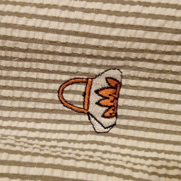 AUTOGRAPH NEW YORK Pin Striped Embroidered Capri Pants - Picture 8 of 12